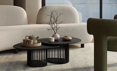 Elegant living room with modern decor in a luxury condo, highlighting benefits of condo rental services.