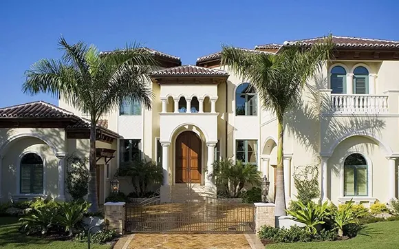 Stunning residential property with Mediterranean architecture, part of exclusive listings in Miami, FL